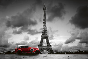 Fototapeet - Retro autod Pariisis 375x250 cm hind ja info | Fototapeedid | kaup24.ee