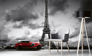 Фотообои - Ретро автомобили в Париже  375x250 см цена и информация | Фотообои | kaup24.ee
