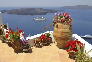 Фотообои - Панорама Греции 375x250 см цена и информация | Фотообои | kaup24.ee