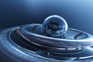 Фотообои - Стеклянная сфера 375х250 см цена и информация | Фотообои | kaup24.ee