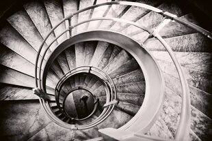Фотообои - Винтовая лестница 375х250 см цена и информация | Фотообои | kaup24.ee