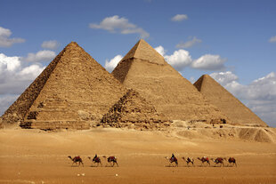 Fototapeet - Egiptuse püramiidid 375x250 cm hind ja info | Fototapeedid | kaup24.ee