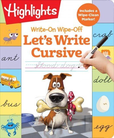 Write-On Wipe-Off: Let's Write Cursive hind ja info | Lasteraamatud | kaup24.ee