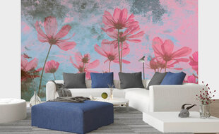 Фотообои - Розовые цветы 375x250 см цена и информация | Фотообои | kaup24.ee