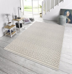 Vaip NORTHRUGS Meadow Raute Grey Cream, 80x200 cm цена и информация | Ковры | kaup24.ee