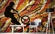 Fototapeet - BMX roheline jalgratas 375x250 cm цена и информация | Fototapeedid | kaup24.ee