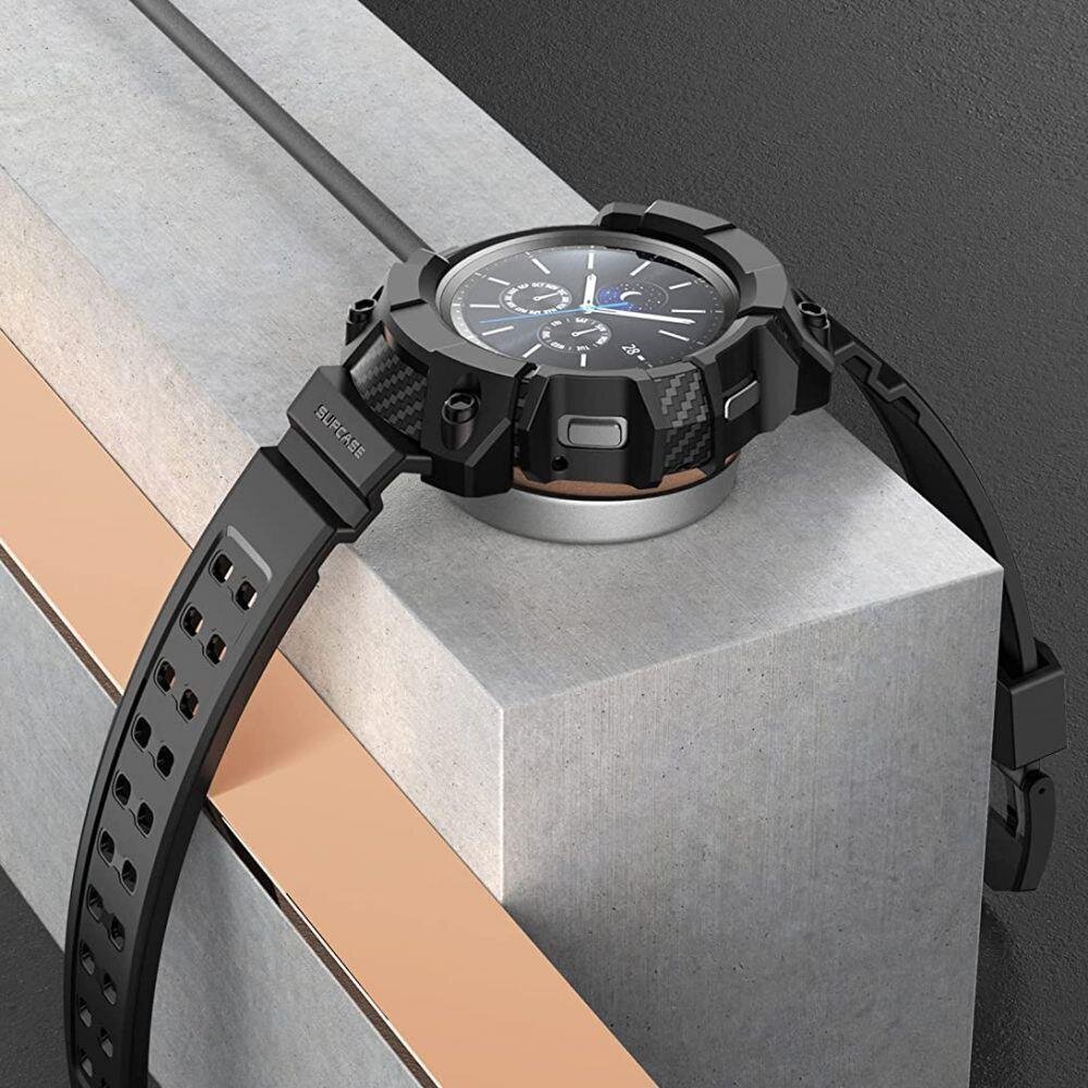 Supcase Unicorn Beetle Pro, Galaxy Watch 4 44mm Black (SPC219BLK) цена и информация | Nutikellade ja nutivõrude tarvikud | kaup24.ee