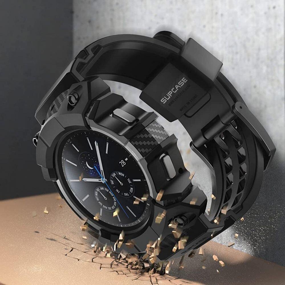 Supcase Unicorn Beetle Pro, Galaxy Watch 4 44mm Black (SPC219BLK) hind ja info | Nutikellade ja nutivõrude tarvikud | kaup24.ee