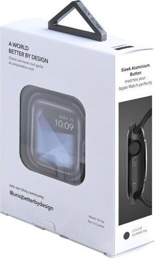 Uniq Valencia, Apple Watch Series 4/5 40 mm (UNIQ108GUNMETAL) hind ja info | Nutikellade ja nutivõrude tarvikud | kaup24.ee