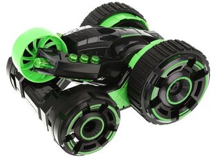 Радиоуправляемый акробатический автомобиль, черный/зеленый цена и информация | Игрушки для мальчиков | kaup24.ee