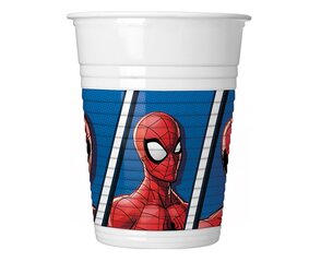 Ühekordsed plasttopsid "Spider Man Team Up Marvel", 200 ml, 8 tk 93554 hind ja info | Ühekordsed nõud | kaup24.ee