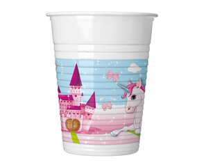 Ühekordsed plasttopsid "Unicorn", 200 ml, 8 tk 93549 hind ja info | Ühekordsed nõud | kaup24.ee