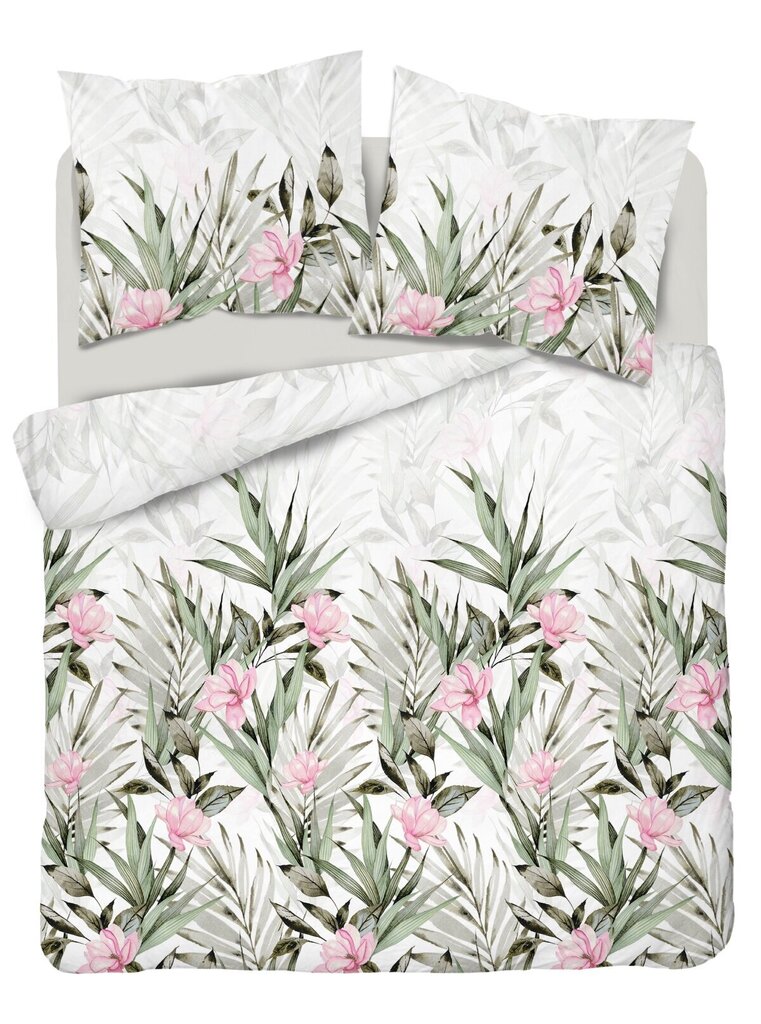 Puuvillane palmilehtedega voodipesu, 200x220 cm. hind ja info | Voodipesukomplektid | kaup24.ee