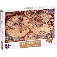 Пазл карта старого мира 1000 деталей ZA3963 цена и информация | Развивающие игрушки | kaup24.ee