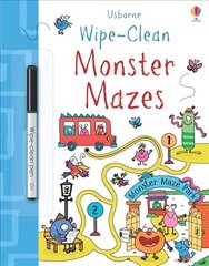 Wipe-Clean Monster Mazes hind ja info | Noortekirjandus | kaup24.ee
