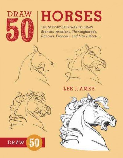 Draw 50 Horses: The Step-by-Step Way to Draw Broncos, Arabians, Thoroughbreds, Dancers, Prancers, and Many More... hind ja info | Noortekirjandus | kaup24.ee