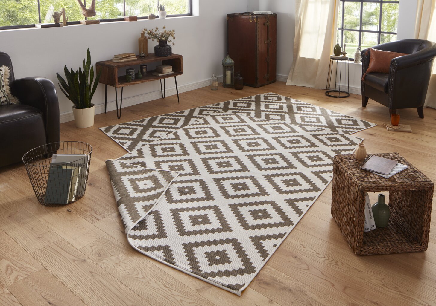 Vaip NORTHRUGS Twin Malta Brown, 80x150 cm hind ja info | Vaibad | kaup24.ee