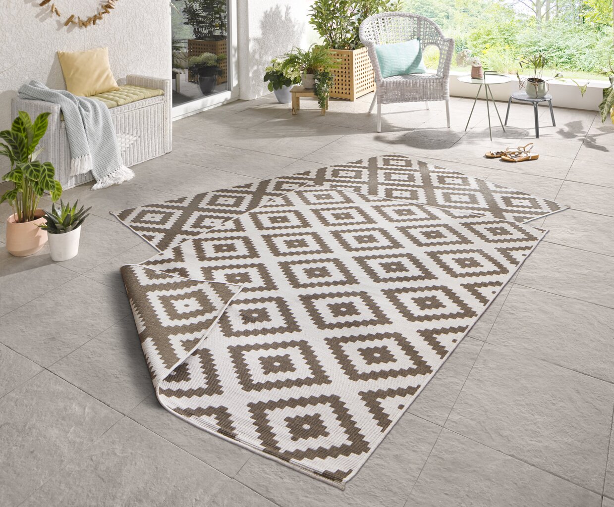 Vaip NORTHRUGS Twin Malta Brown, 80x150 cm hind ja info | Vaibad | kaup24.ee