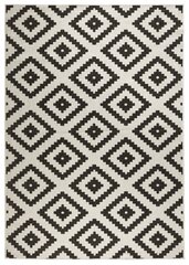 Vaip NORTHRUGS Twin Malta Black Cream, 80x150 cm hind ja info | Vaibad | kaup24.ee