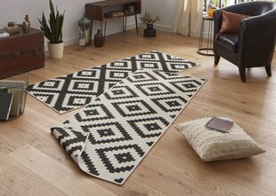 Vaip NORTHRUGS Twin Malta Black Cream, 80x250 cm цена и информация | Ковры | kaup24.ee