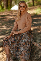 Блузка женская Makadamia, коричневая цена и информация | Женские блузки, рубашки | kaup24.ee