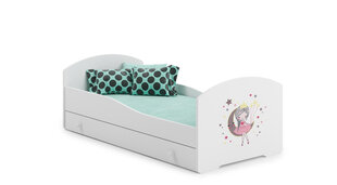 Voodi ADRK Furniture Pepe Sleeping Princess, 140x70 cm, valge hind ja info | Lastevoodid | kaup24.ee