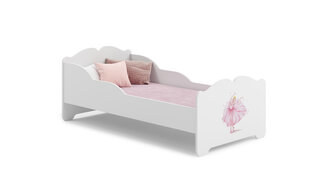 Voodi ADRK Furniture Ximena Ballerina, 140x70 cm, valge цена и информация | Детские кровати | kaup24.ee