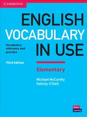 English Vocabulary in Use Elementary Book with Answers hind ja info | Võõrkeele õppematerjalid | kaup24.ee