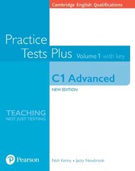 Cambridge English: Advanced (CAE) Practice Tests Plus 1 (New Edition) Student's Book with Key & Online Audio цена и информация | Пособия по изучению иностранных языков | kaup24.ee