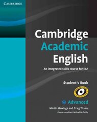 Cambridge Academic English C1 Advanced Student's Book hind ja info | Võõrkeele õppematerjalid | kaup24.ee