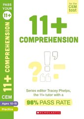 11plus English Comprehension Practice and Assessment for the CEM Test Ages 10-11 hind ja info | Töövihikud | kaup24.ee