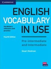 English Vocabulary in Use Pre-intermediate and Intermediate Book with Answers цена и информация | Пособия по изучению иностранных языков | kaup24.ee