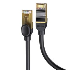 Сетевой кабель Baseus Ethernet RJ45, 10 Гбит/с, 8 м (черный) цена и информация | Кабели и провода | kaup24.ee