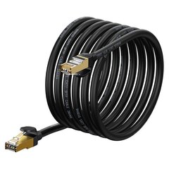 Baseus Ethernet RJ45, 10Gbps, 5m network cable (black) цена и информация | Кабели и провода | kaup24.ee