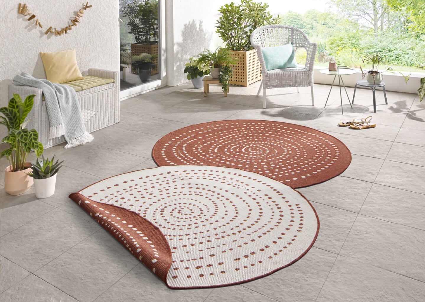 Vaip NORTHRUGS Twin Bali Terra Cream, 140x140 cm hind ja info | Vaibad | kaup24.ee