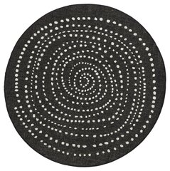 Vaip NORTHRUGS Twin Bali Black Cream, 140x140 cm цена и информация | Ковры | kaup24.ee