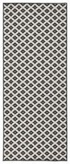 Vaip NORTHRUGS Twin Nizza Black Cream, 80x350 cm hind ja info | Vaibad | kaup24.ee