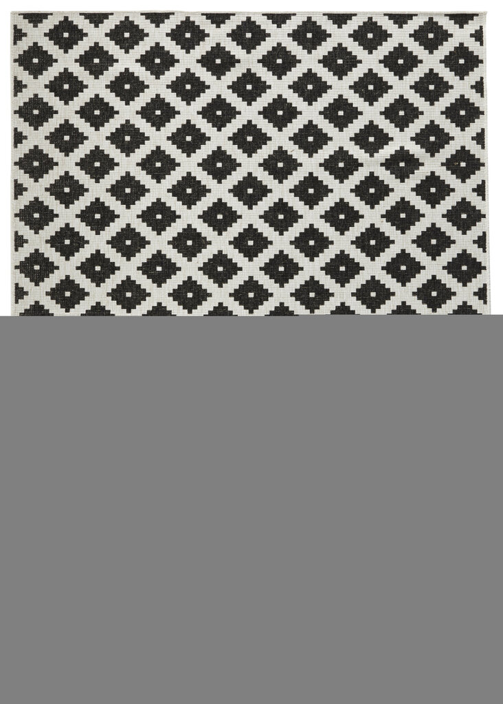 Vaip NORTHRUGS Twin Nizza Black Cream, 80x350 cm hind ja info | Vaibad | kaup24.ee