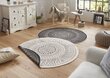 Vaip NORTHRUGS Twin Porto Black Cream, 140x140 m цена и информация | Vaibad | kaup24.ee