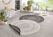 Vaip NORTHRUGS Twin Porto Black Cream, 140x140 m цена и информация | Vaibad | kaup24.ee