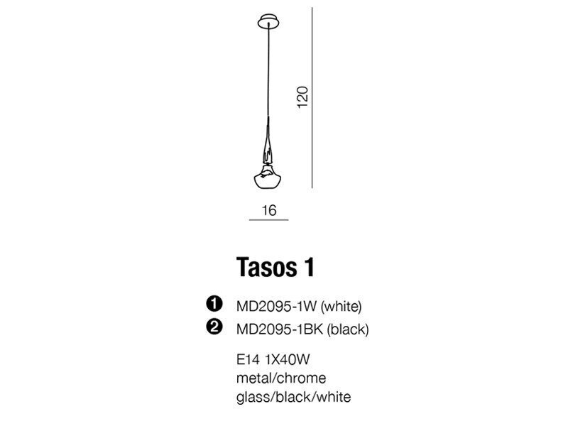 Rippvalgusti AZzardo Tasos AZ0260 hind ja info | Rippvalgustid | kaup24.ee