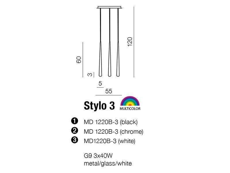 Rippvalgusti AZzardo Stylo AZ0207 цена и информация | Rippvalgustid | kaup24.ee