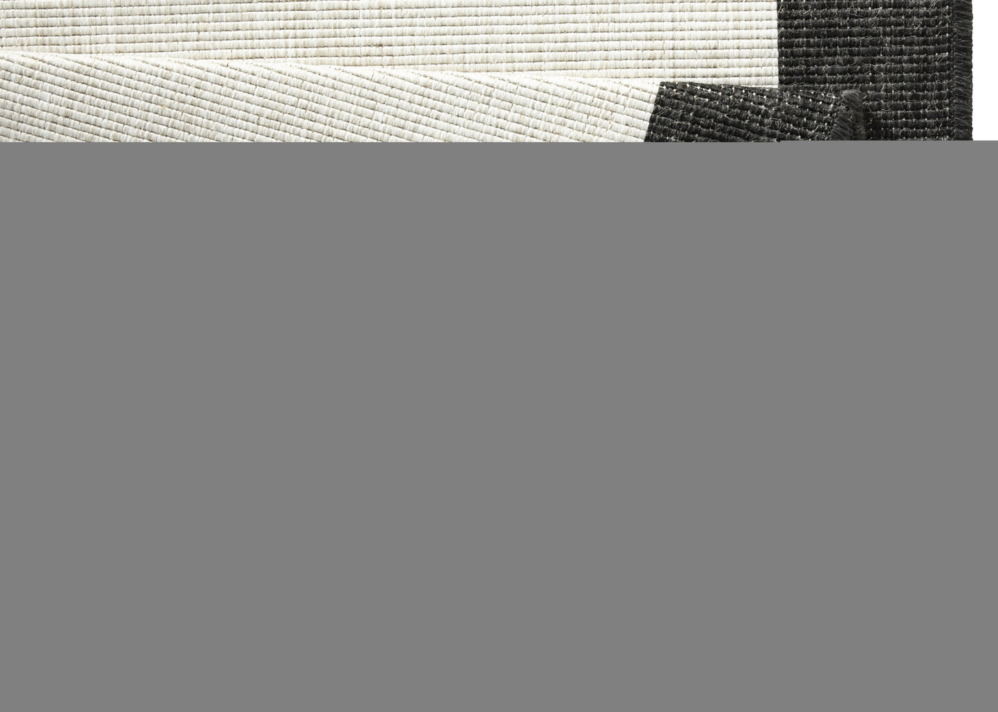 Vaip NORTHRUGS Twin Panama Black Cream, 200x290 cm hind ja info | Vaibad | kaup24.ee