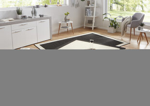 Vaip NORTHRUGS Twin Panama Black Cream, 200x290 cm цена и информация | Ковры | kaup24.ee