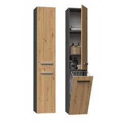 Шкаф для ванной комнаты NEL IV, коричневый цвет цена и информация | Шкафчики для ванной | kaup24.ee