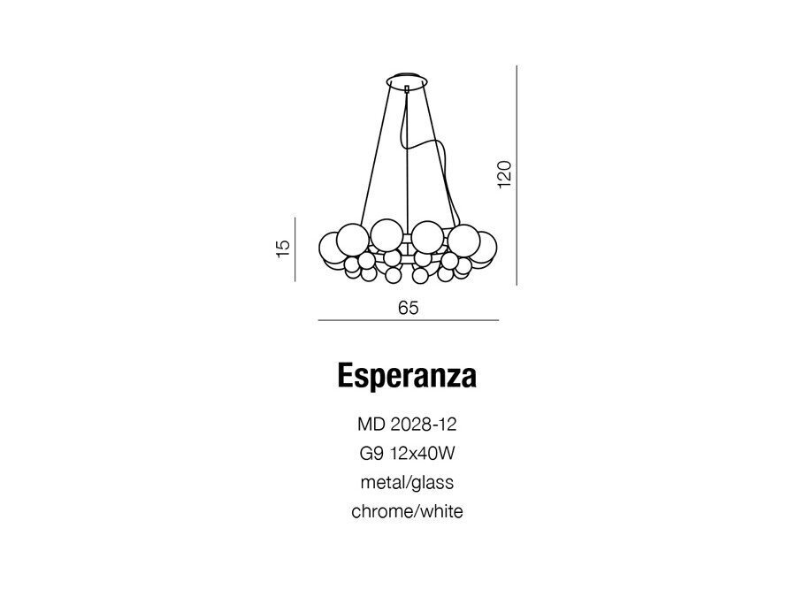 Rippvalgusti AZzardo Esperanza AZ0095 цена и информация | Rippvalgustid | kaup24.ee