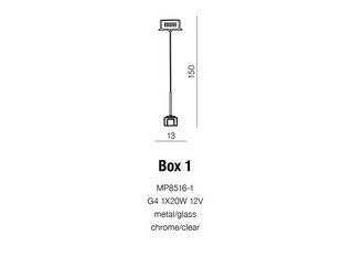 Подвесной светильник Azzardo Box AZ0036 цена и информация | Потолочный светильник, 38 x 38 x 24 см | kaup24.ee