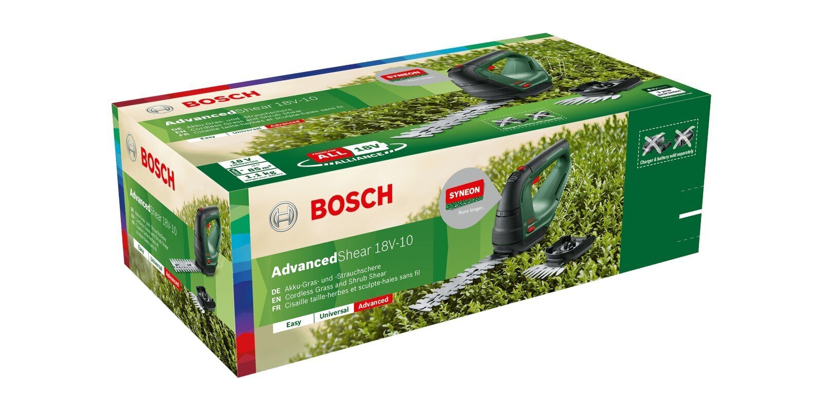 Bosch Advanced Shear 18V-10 hind ja info | Heki- ja võsalõikurid | kaup24.ee