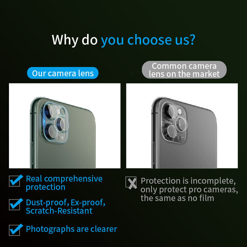 Paindlik karastatud klaasist objektiivkile iPhone 11 jaoks hind ja info | Ekraani kaitsekiled | kaup24.ee