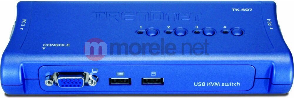 KVM kommutaator Trendnet TK-407K hind ja info | Lülitid (Switch) | kaup24.ee